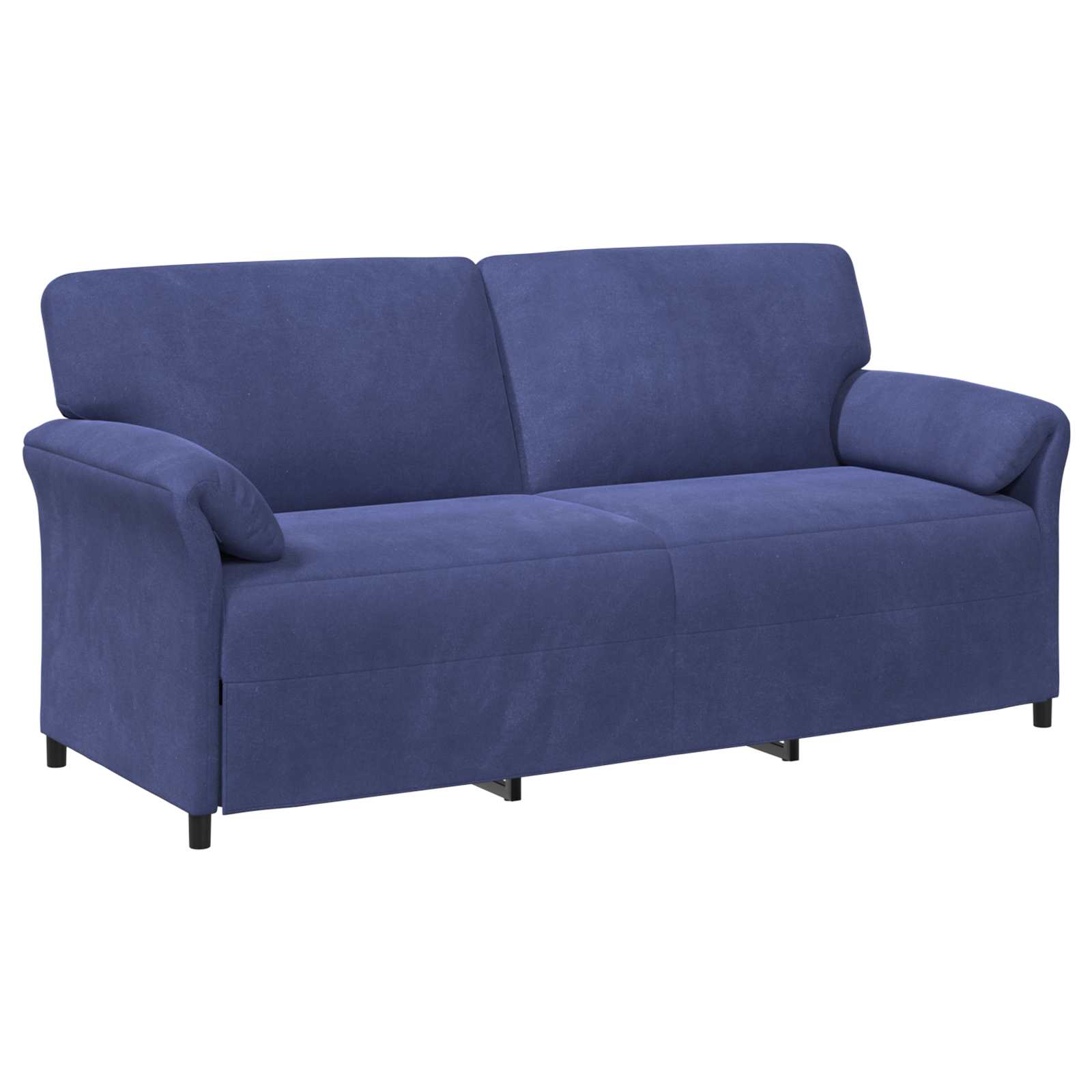 Sofa 3-osobowa Niebieski policyjny 198 x 83 x 95 cm Welur