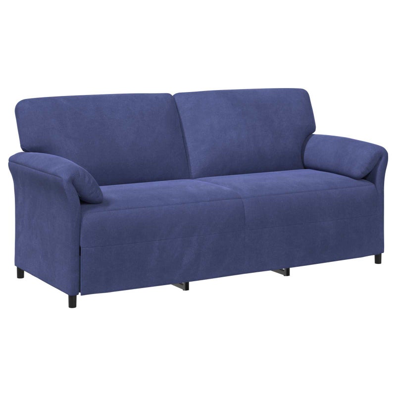 Sofa 3-osobowa Niebieski policyjny 198 x 83 x 95 cm Welur