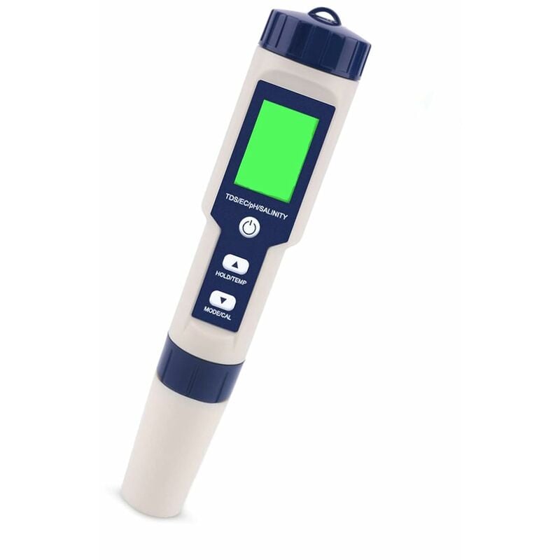 Miernik pH, 5 w 1 pH/TDS/EC/ORP/Tester temperatury, Monitor jakości wody do basenów, hydroponiki, wody pitnej, akwariów
