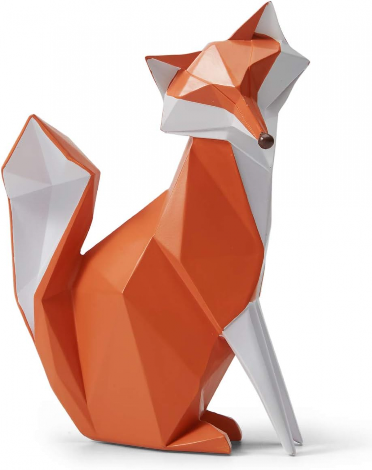 Dekoracyjna figura lisa, prezent, dekoracja zwierzęca, nowoczesna rzeźba, sztuka do domu, żywica, 20 cm