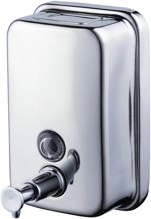 Dozownik mydła 18oz/ 500 ml do montażu na ścianie, do kuchni i łazienki, stal nierdzewna, polerowany chrom