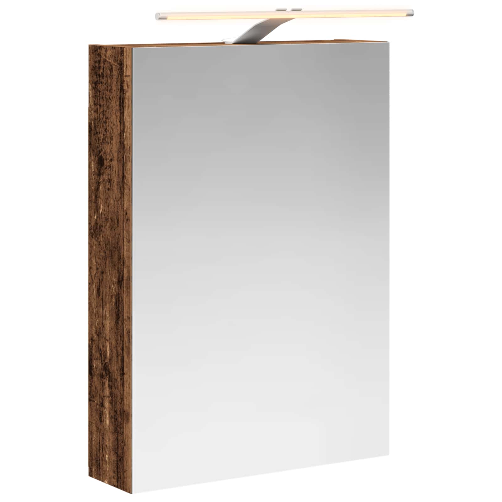 Szafka z lustrem do łazienki Stare drewno 50 x 14,5 x 70 cm