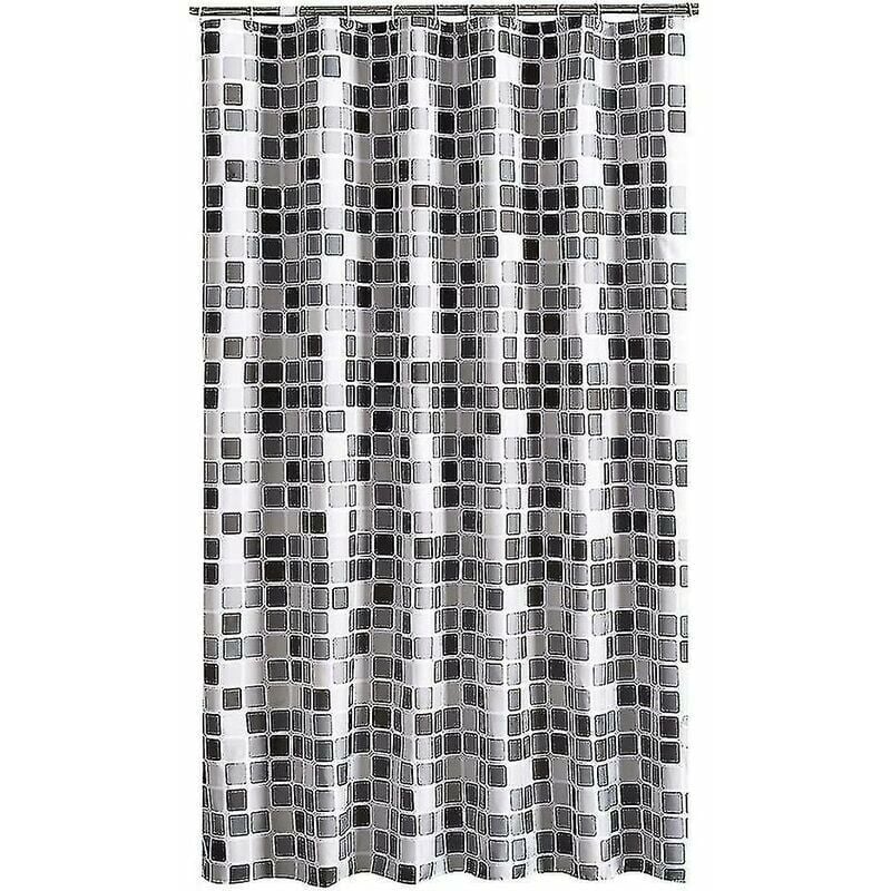 Zasłona prysznicowa 200 x 220 cm (szer. x wys.), antypleśniowa, antybakteryjna, wodoodporna, miękka tkanina poliestrowa