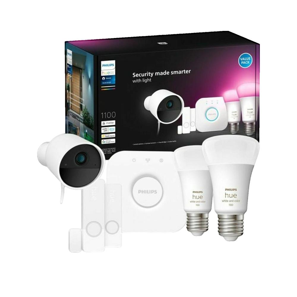 Zestaw Startowy Bezpieczeństwa Philips Hue Kamera HD 1080p i Czujniki Kontaktu