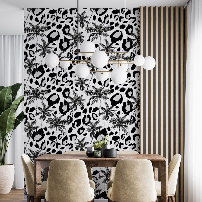 Dekoracyjna tapeta flizelinowa - Wzór botaniczny - Papier Premium 185 g, zmywalny, 7 brytów 60x260 cm - Powierzchnia: szer. 420 x wys. 260 cm