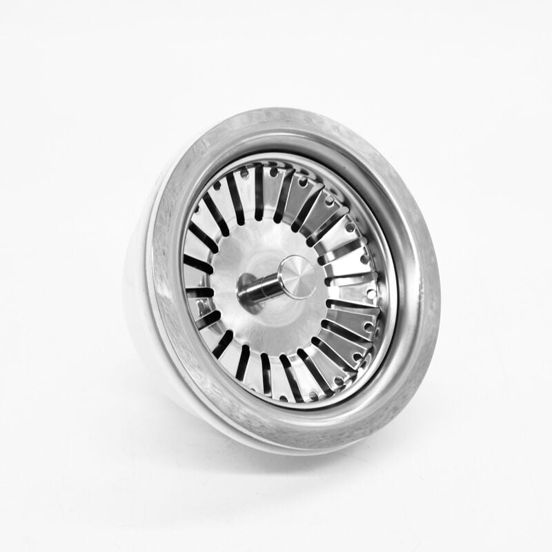 Sitko do zlewu kuchennego, korek sitka do zlewu ze stali nierdzewnej, zamiennik korków odpływowych (średnica: 84 mm)