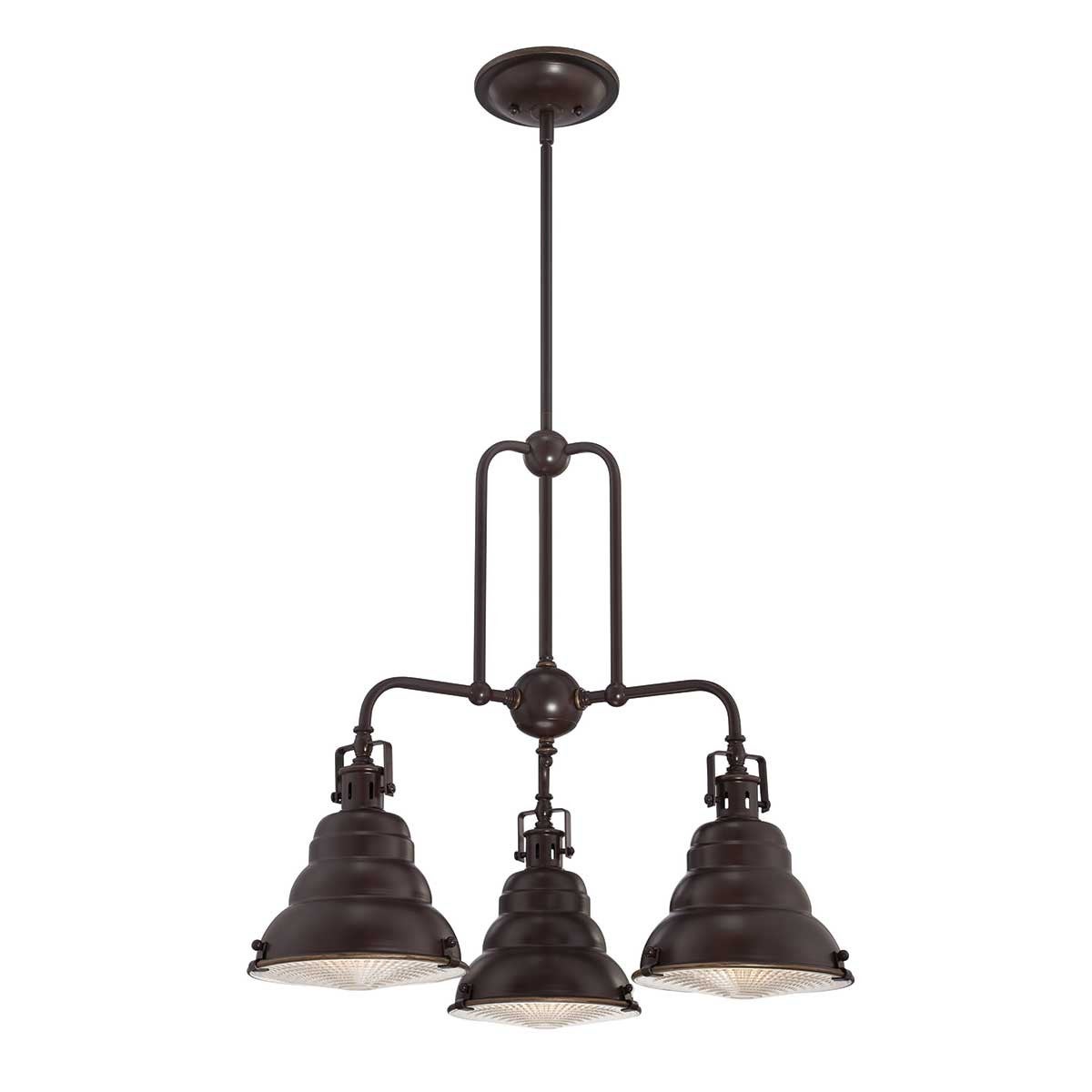 Suspension Eastvale, bronze palladien, 3 ampoules