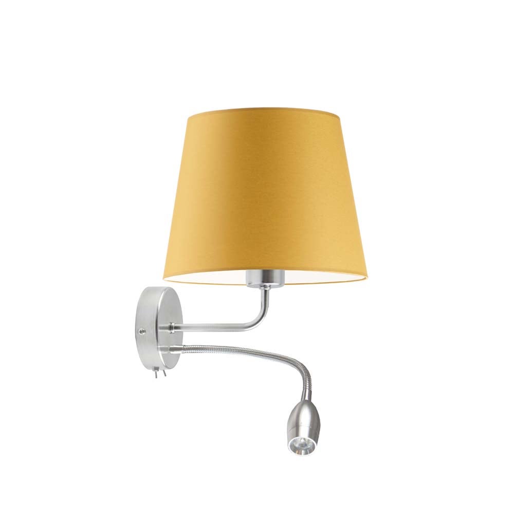 Kinkiet LED lampa ścienna lampa na ścianę z abażurem stożek BLUES