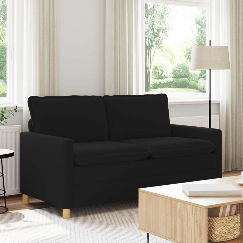 Sofa Czarny 156 x 81 x 87,5 cm tkanina vidaXL