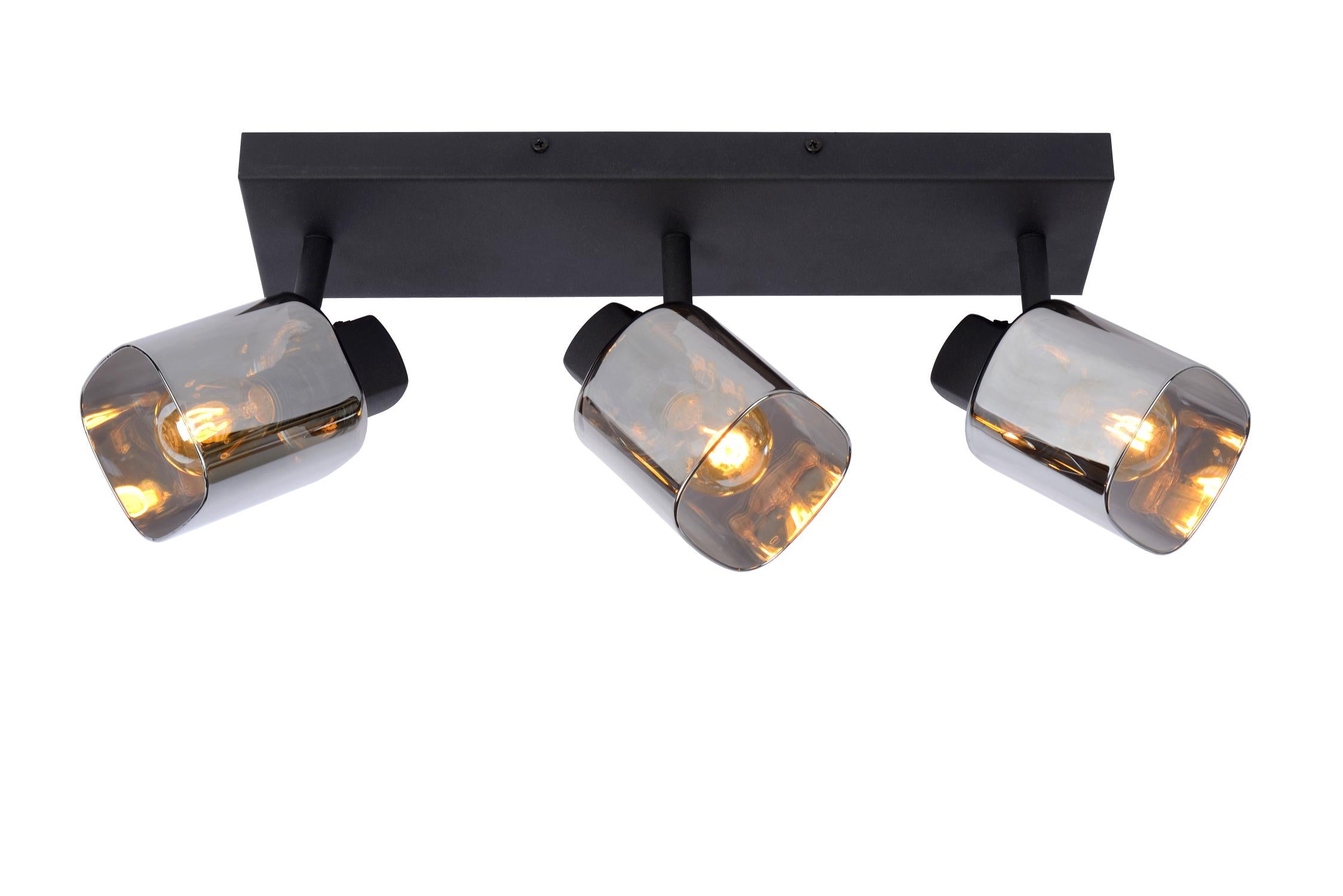 Reflektor sufitowy ALION czarna 3 x E14 x 25W wym:18x10x10cm Lucide