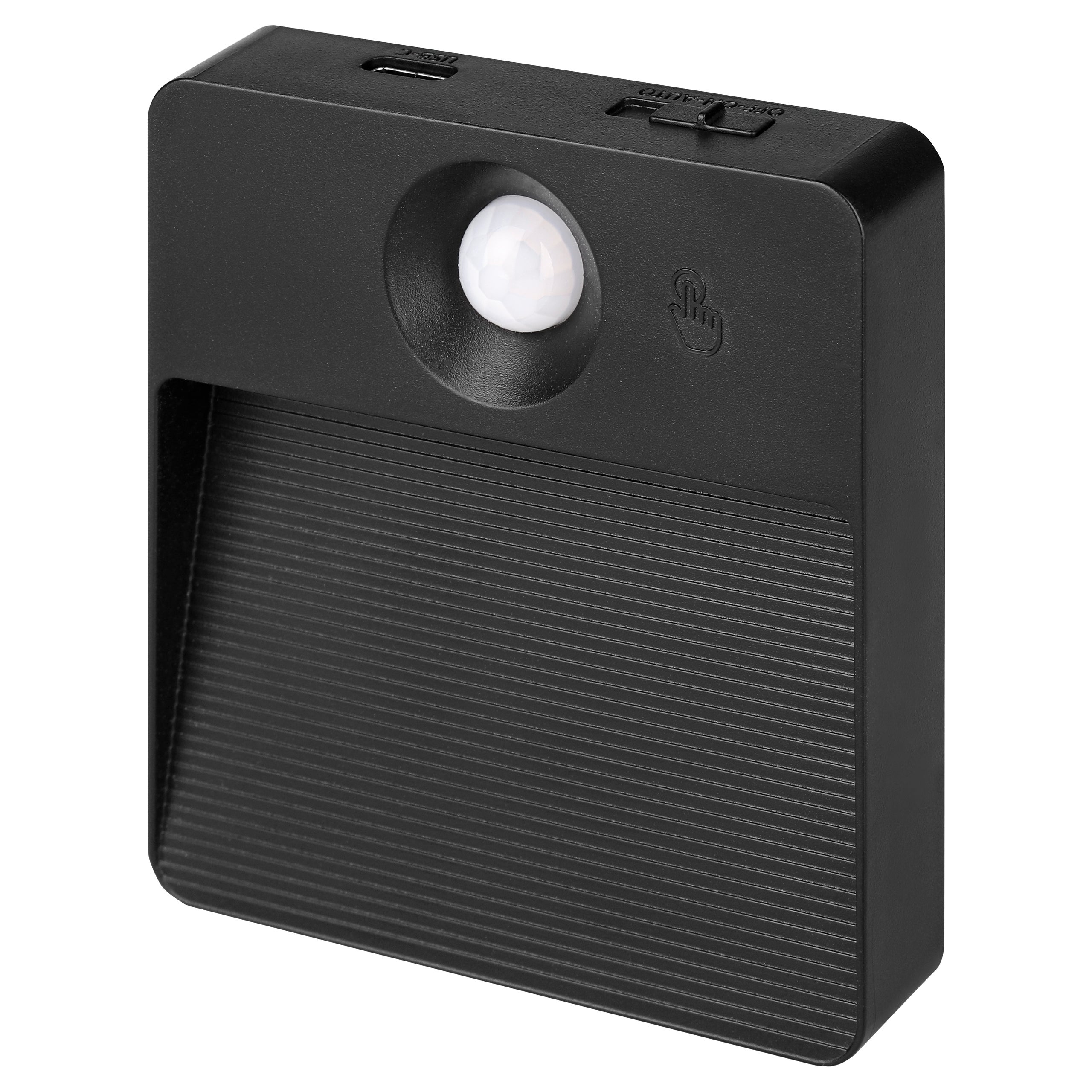 Lampa wewnętrzna LED Poli czujnik ruchu PIR IP20 3CCT akumulatorowa czarna MasterLED