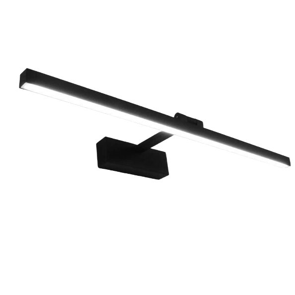 Lampa lustro LED do łazienki 50 cm, 12 W, IP44, wodoodporna, kinkiet do łazienki, obracana o 180°, nowoczesne światło do lustra w łazience