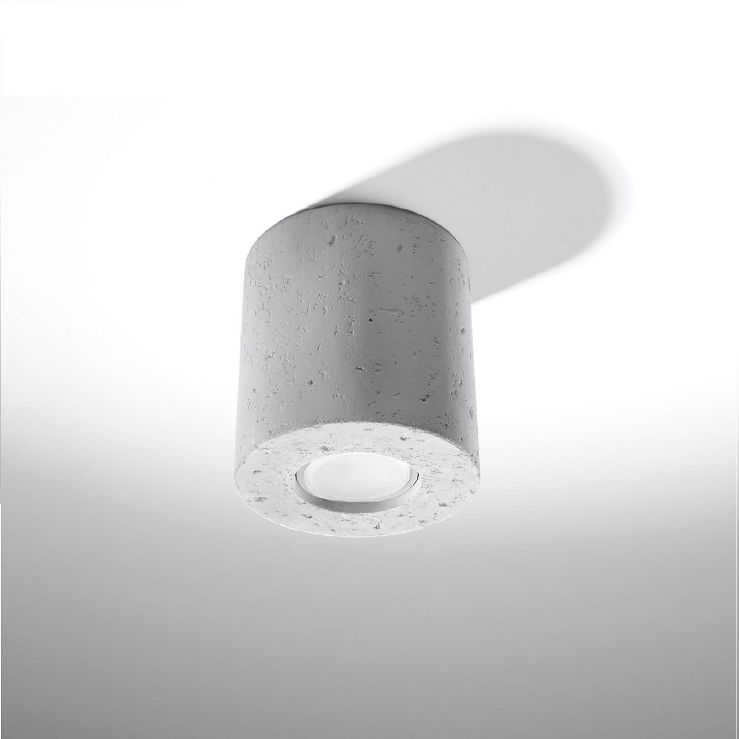 Plafonnier Béton Gris GU10 1 Orbis