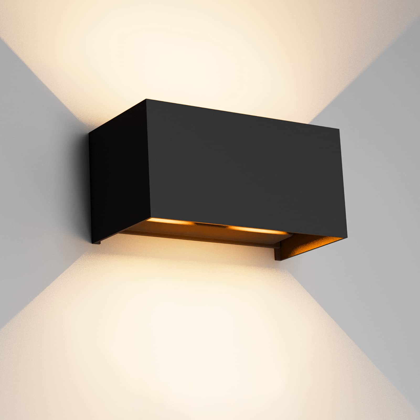 Kinkiet LED 24 W, 3000 K, oświetlenie zewnętrzne, IP65, oświetlenie zewnętrzne, kinkiet, ciepła biel