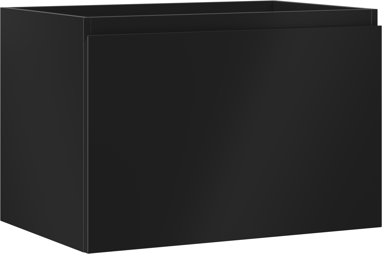 Mexen Orio szafka łazienkowa podumywalkowa 70 cm, 1 szuflada, czarna mat - 91A10-07047-1-BF71