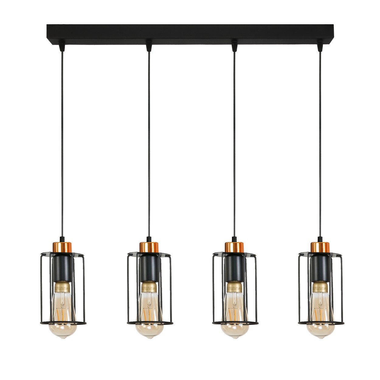 Lampa wisząca INGRID 4xE27 do jadalni industrialna loft Edylit
