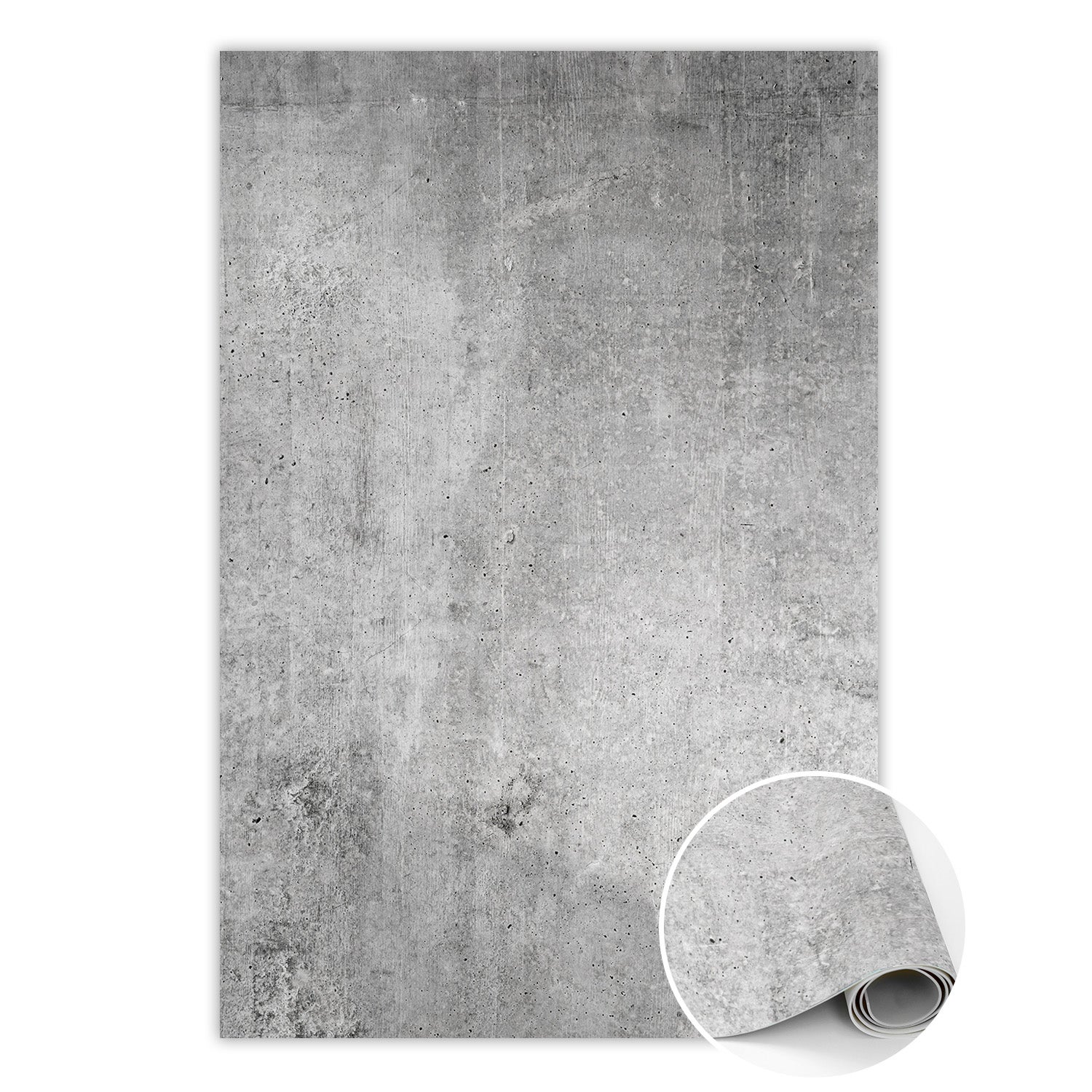 Mata winylowa do kuchni szary beton minimalistyczny, dywan winylowy do wnętrz 60x90 cm – Tulup