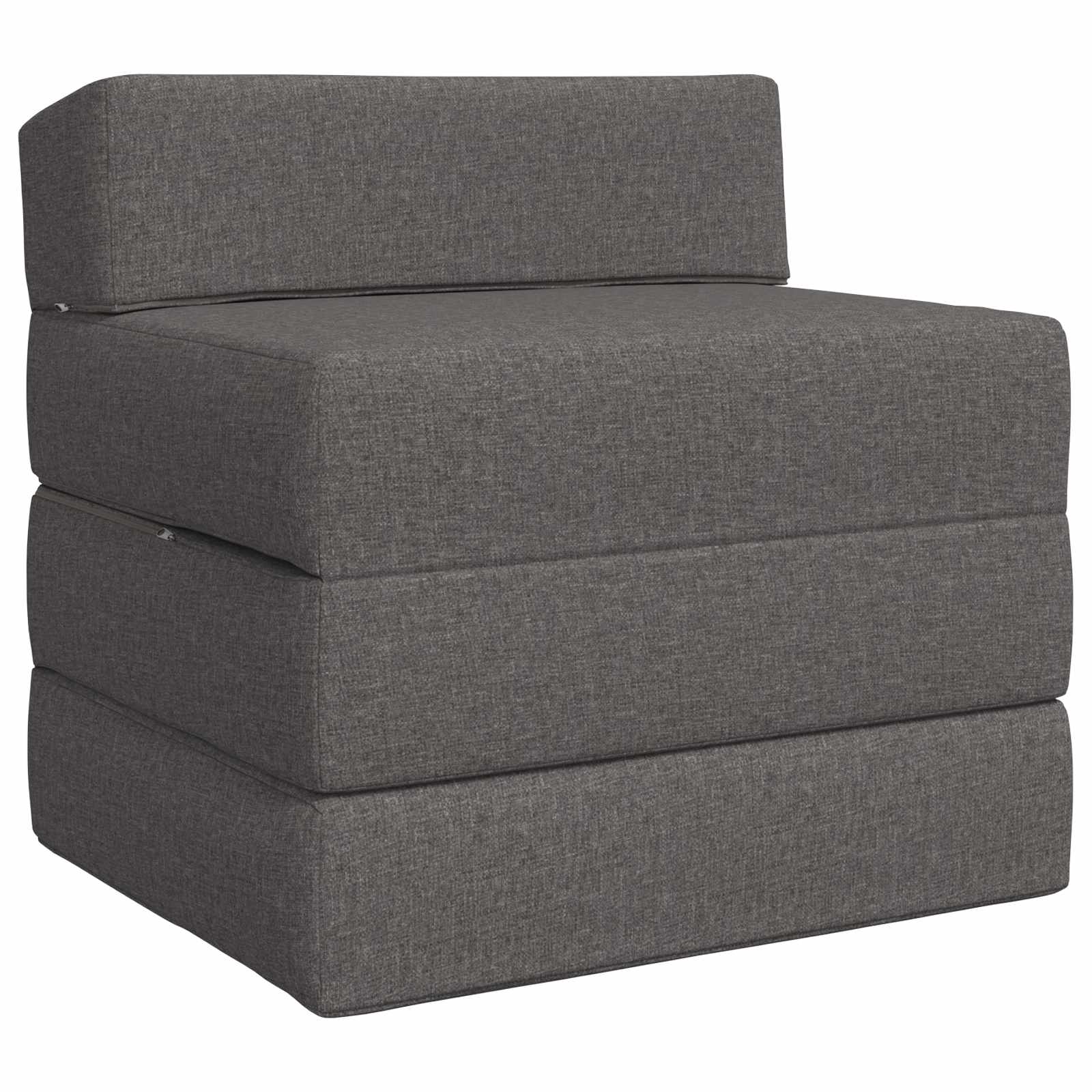 Składana Sofa Łóżko jasnoszary 70 x 60 x 63 cm tkanina