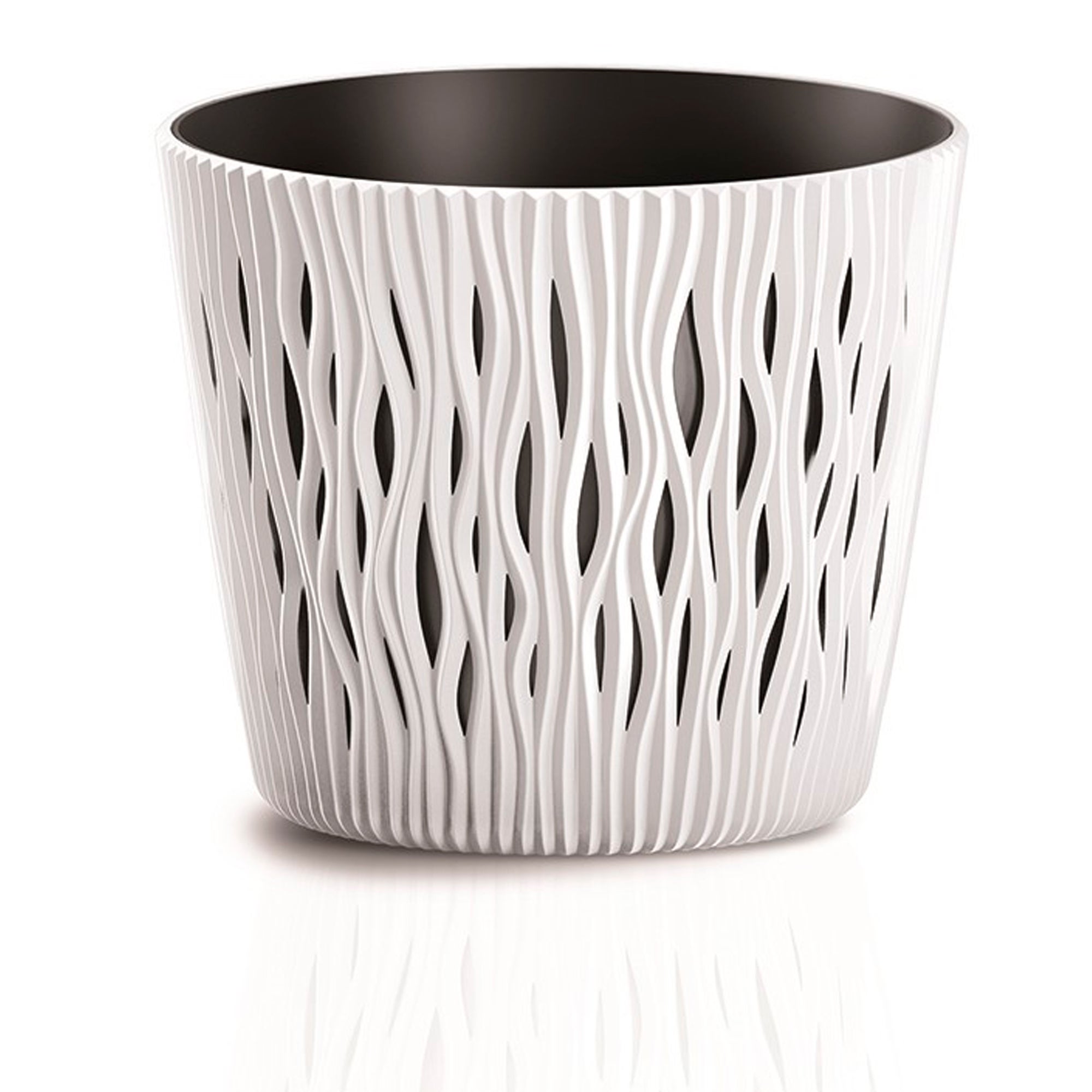 Doniczka Osłonka EDANTI 12.8 cm biały 1 szt.