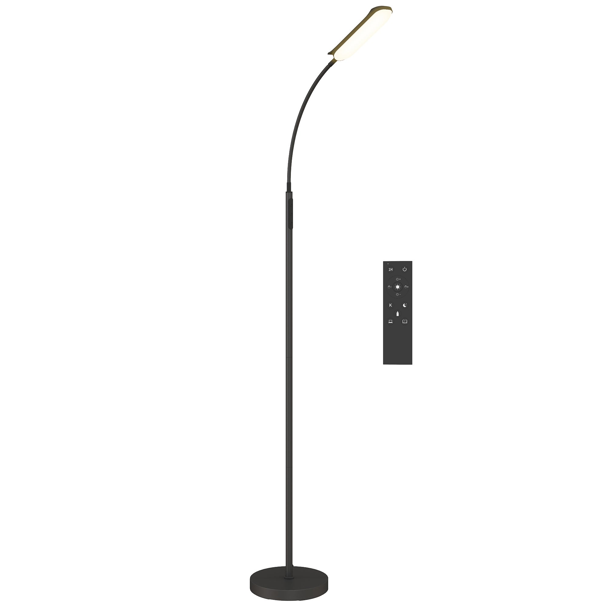 Regulowana lampa podłogowa LED z regulacją koloru i intensywności