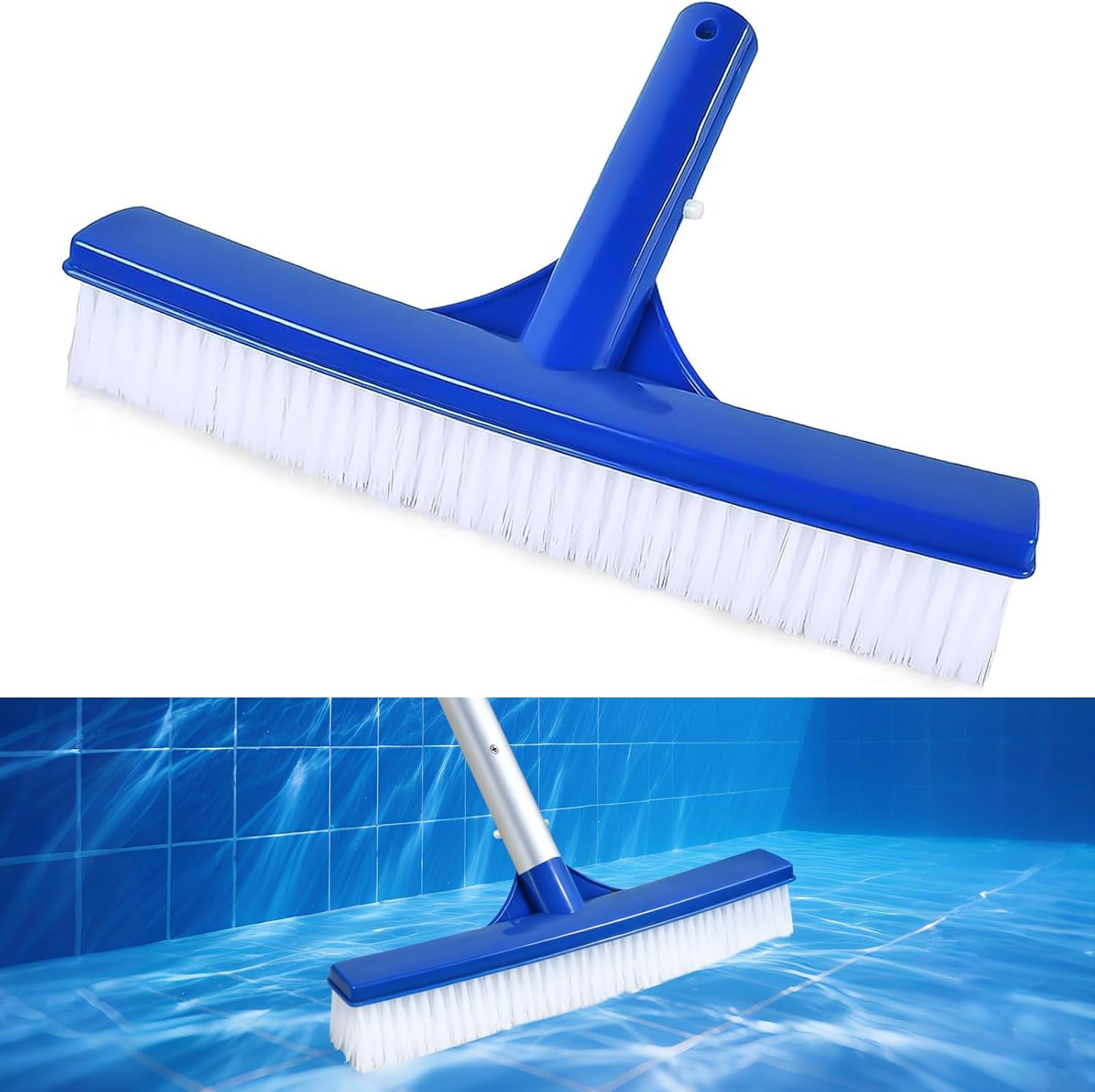 Zestaw 2 główek szczotek basenowych, 26 cm główki szczotek basenowych, szczotka do płytek basenowych, podłóg, ścian, szczotka do czyszczenia basenu