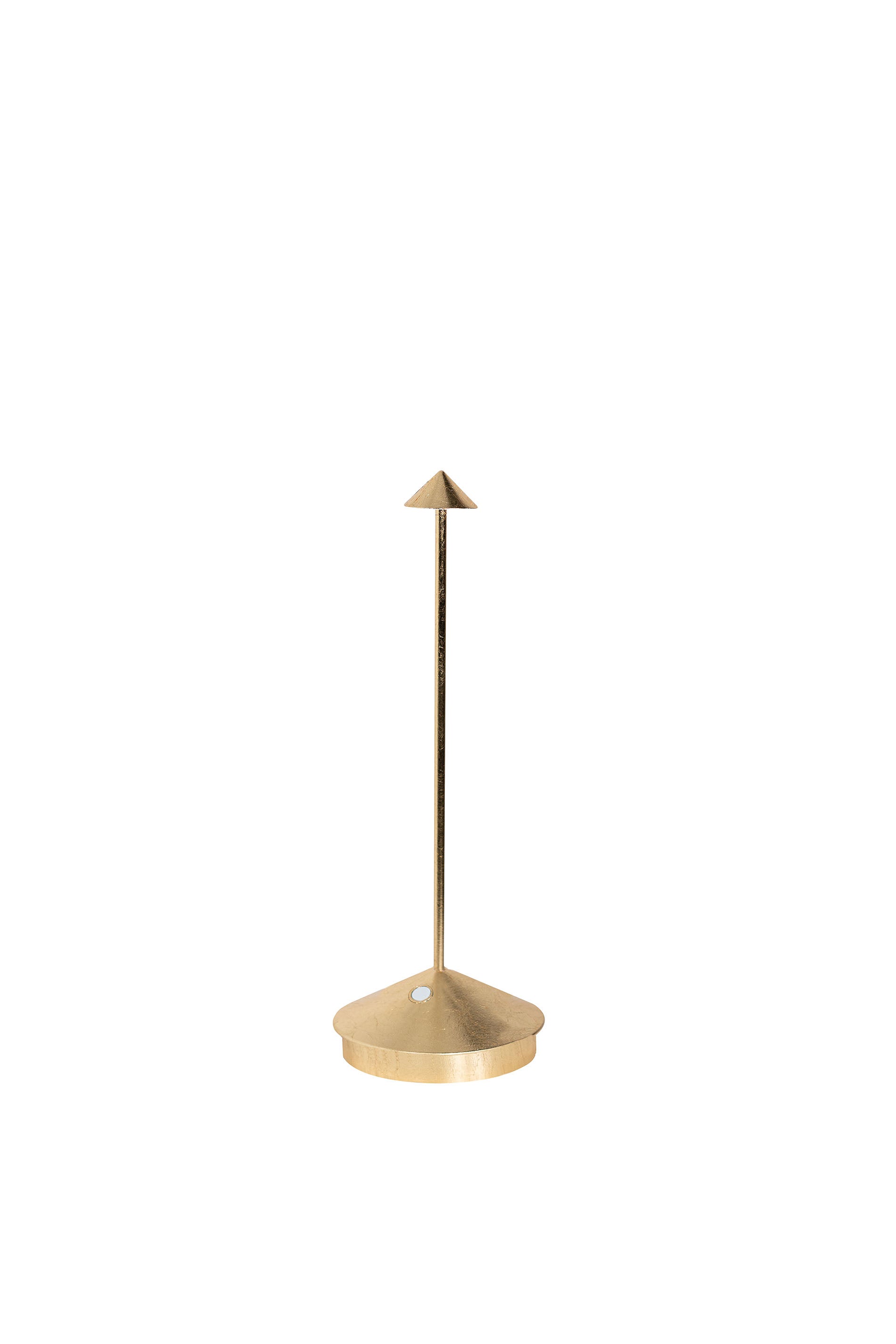 Lampa stołowa LED Pina Pro Gold Leaf z akumulatorem i ściemniaczem, bezprzewodowa, w kolorze szafranowym