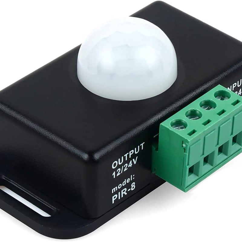 Czujnik ruchu 12 V DC 12 V 24 V, czujnik ruchu PIR na podczerwień, przełącznik do taśm LED