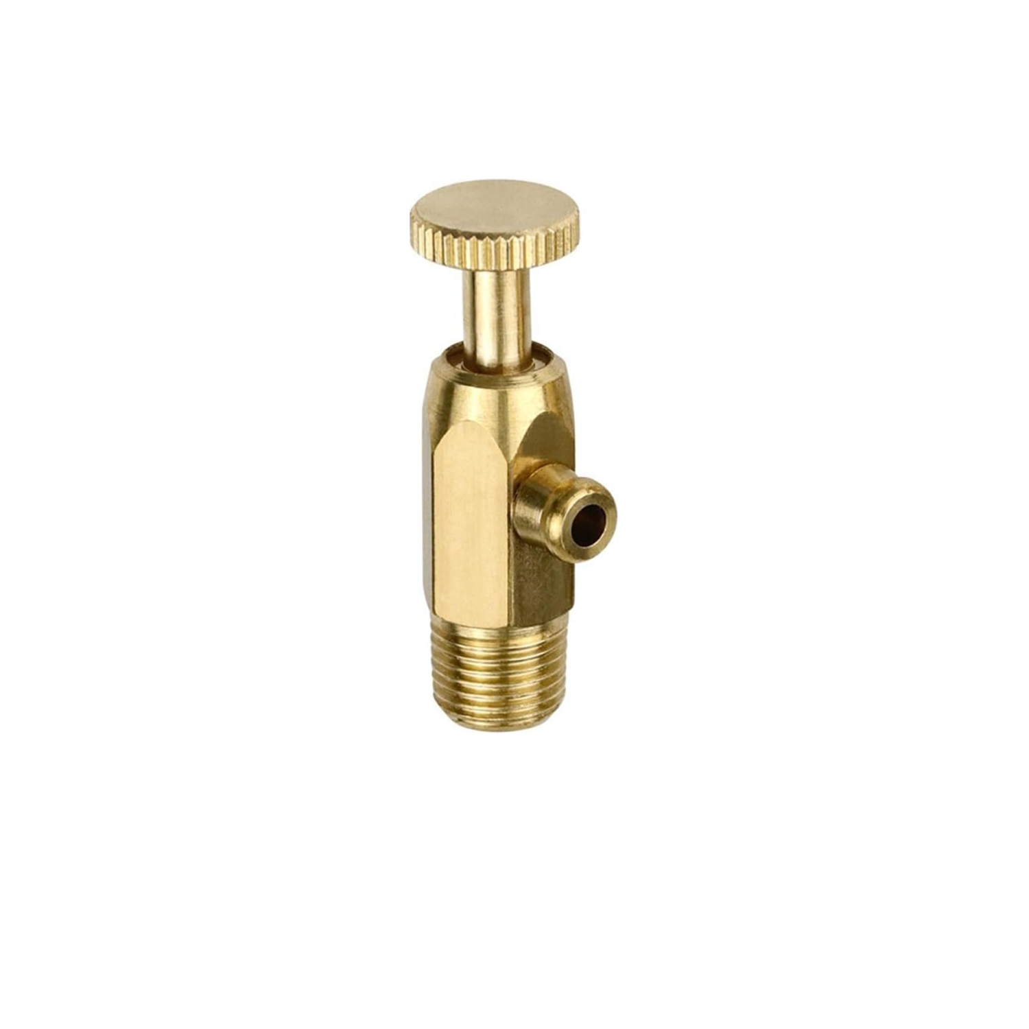 Zawór odpowietrzający mosiężny do podgrzewaczy wody - zawór odpowietrzający 12 mm/16 mm - część akcesoryjna - żółty (12 mm)