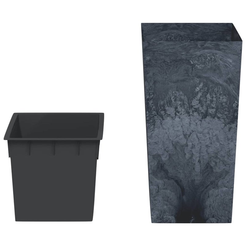 Donica z pojemnikiem wewnętrznym, antracyt, 21/49 L, beton PP