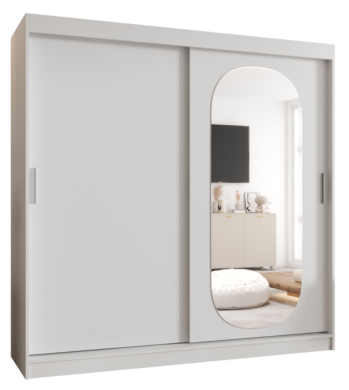 Szafa przesuwna garderoba ROYAL 200 x 62 x 200 cm Biały