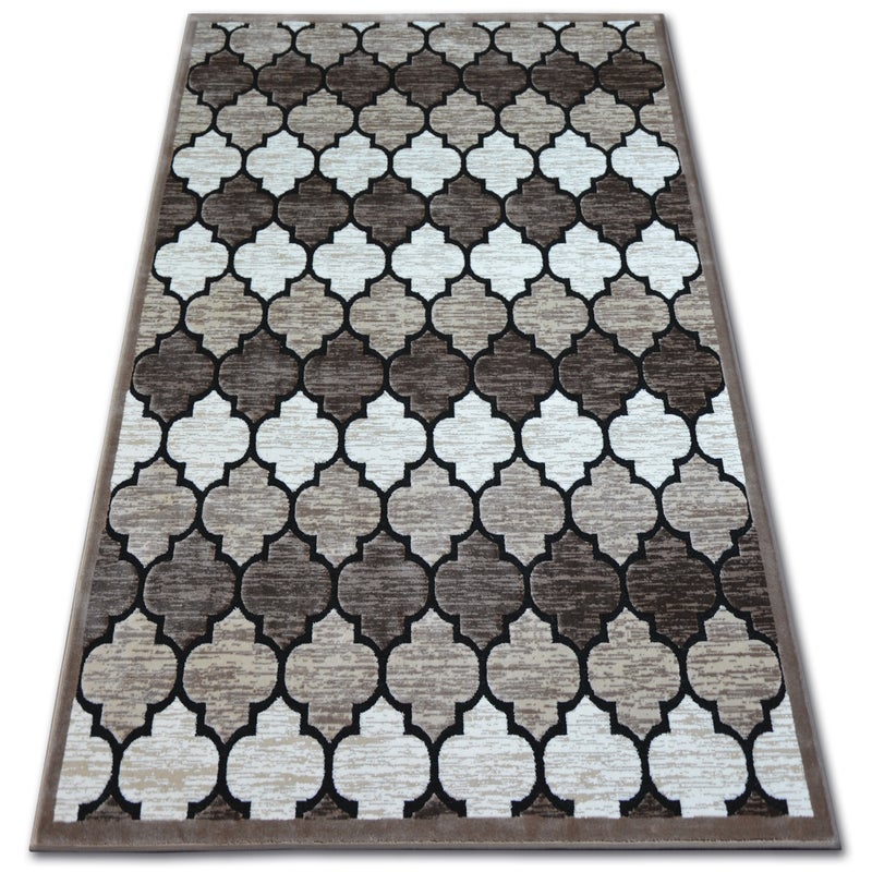 Dywan AKRYL YAZZ 3766 D.Beige/Salmon Koniczyna Marokańska Trellis 160x220 cm