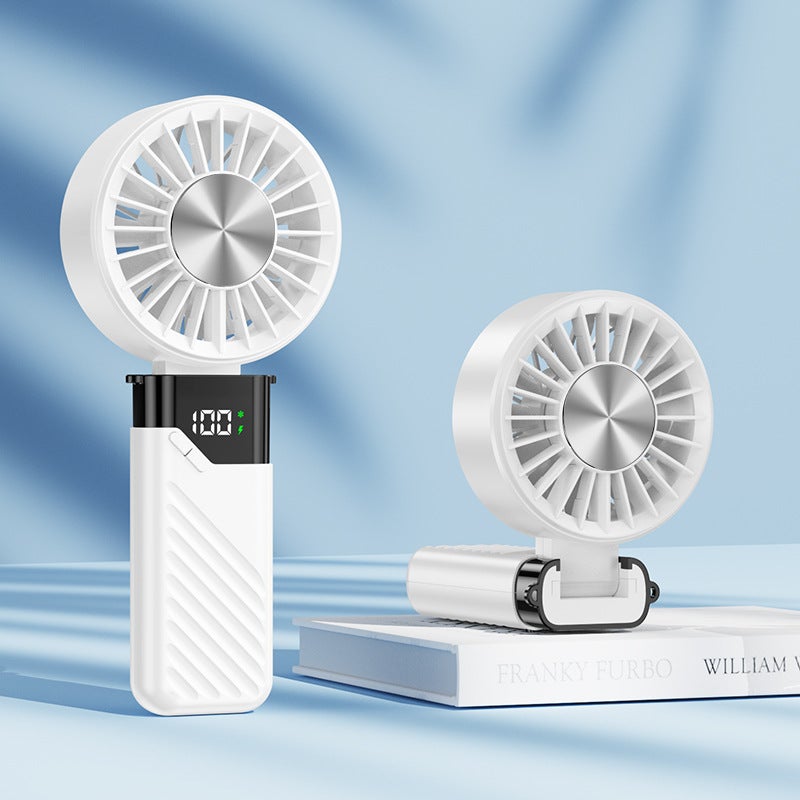 Mini Przenośny Wentylator Cichy Wentylator Ręczny Ładowany przez USB z prędkościami Mały Składany Wentylator Kieszonkowy Ręczny Wentylator Przenośny