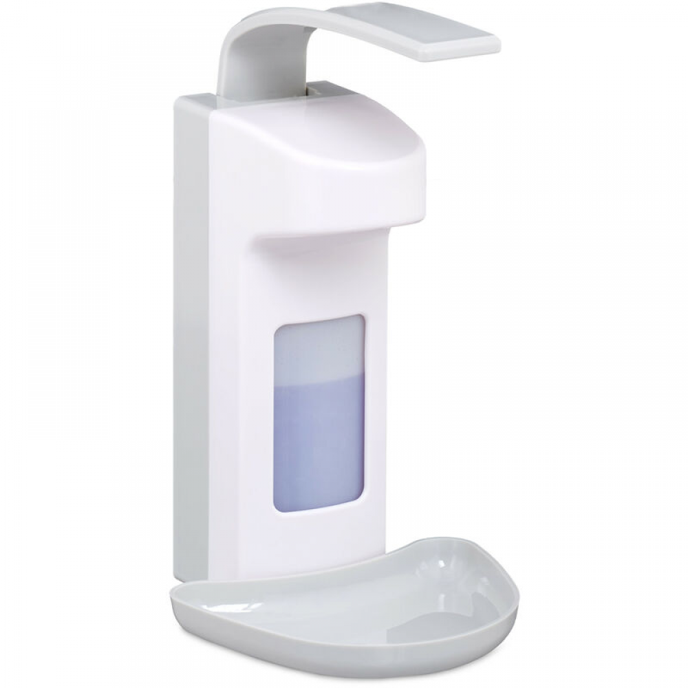 Dozownik do mydła ścienny 500 ml, mydło w płynie, gabinet lekarski, firma, biuro, biały