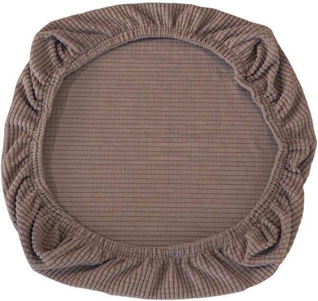 Elastyczny pokrowiec na krzesło biurowe, krzesło obrotowe, pokrowiec na siedzisko (brązowy 50-65 cm * 100-125 cm)