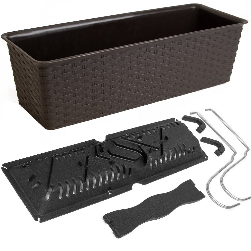 Doniczka Prosperplast RATOLLA CASE PW - antracytowy DRL400PW-S433