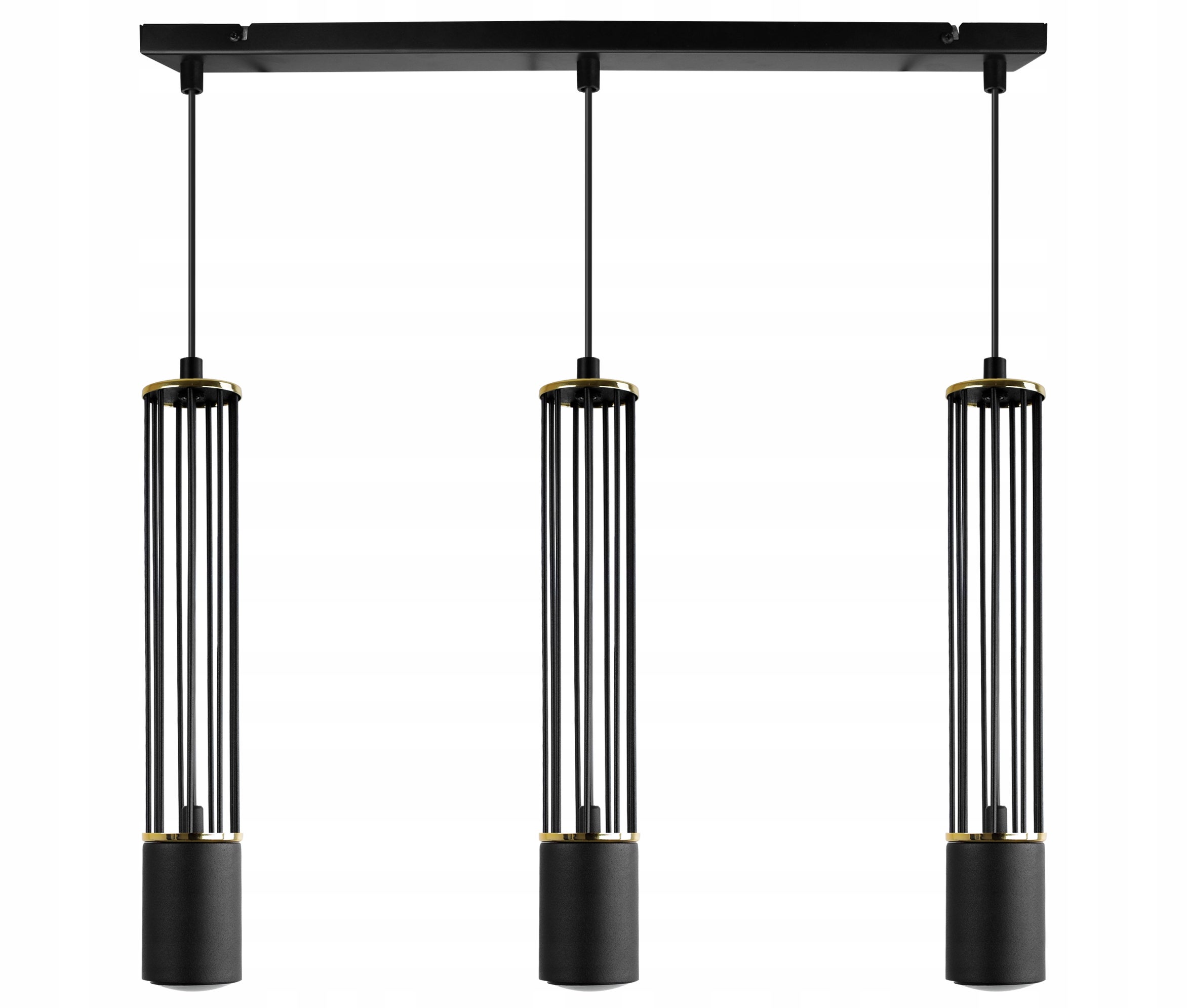 Lampa sufitowa wisząca Light Home LH Aria 3x GU10 czarny/złoty