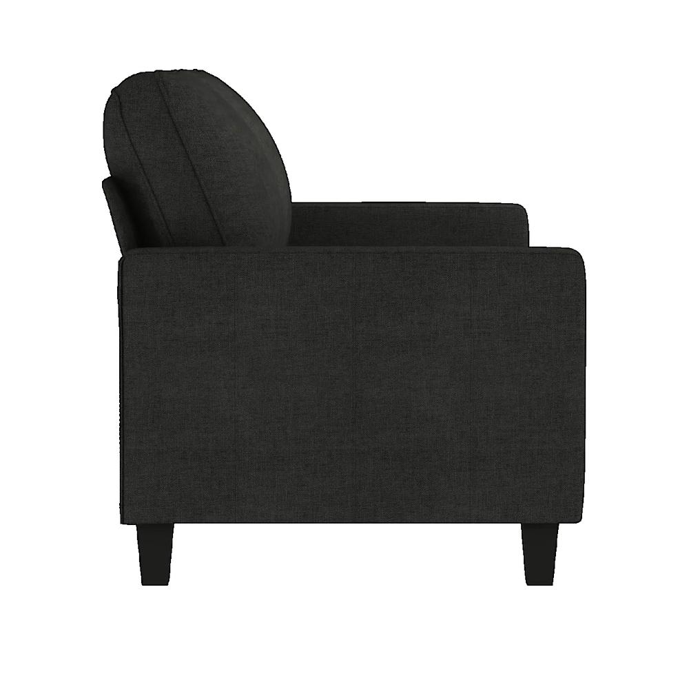 Sofa 2-osobowa vidaXL czarny tkanina pianka wygodny