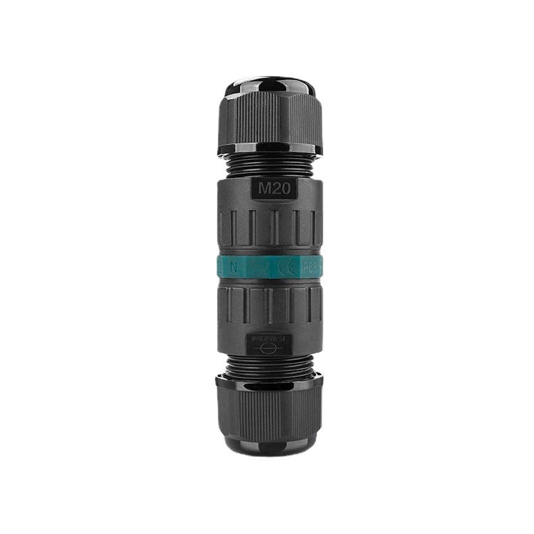 Zestaw 2 szybkozłączek IP68 do wodoszczelnych kabli elektrycznych zewnętrznych o średnicy przewodu od 9 do 12 mm (maks. 16 A, 450 V)