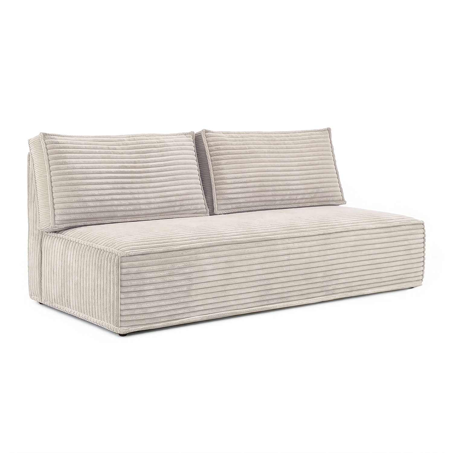 Sofa Rozkładana Kanapa z Funkcją Spania Dwuosobowa Do Salon Beżowa MAVIA