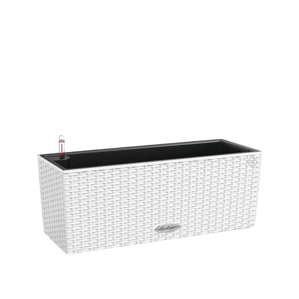 Donica lechuza BALCONERA Cottage 50 System automatycznego nawadniania i biały design