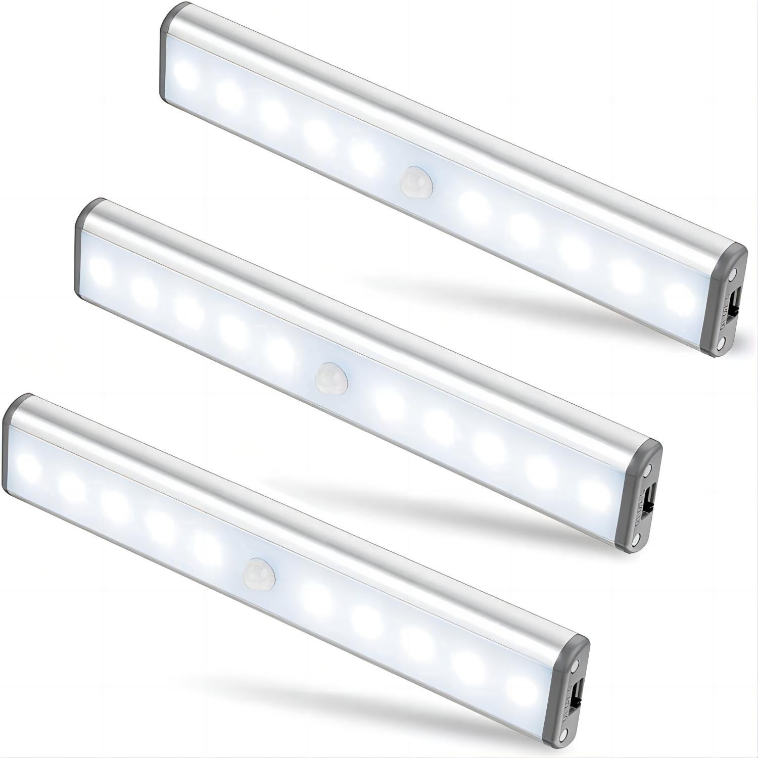 Zestaw 3 lamp LED bez funkcji Capteur Magnétique, akumulatorów przez USB, urządzeń przenośnych z podwójnym trybem na plakacie.