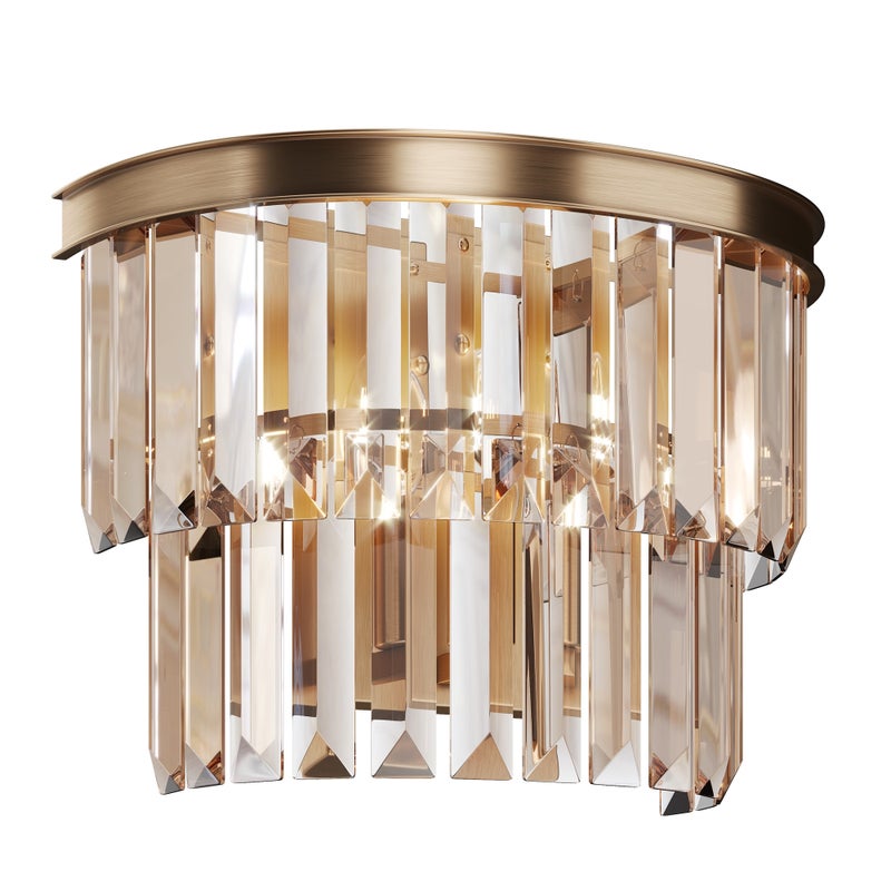 Lampa ścienna glamour kryształ Revero Maytoni MOD085WL-01G