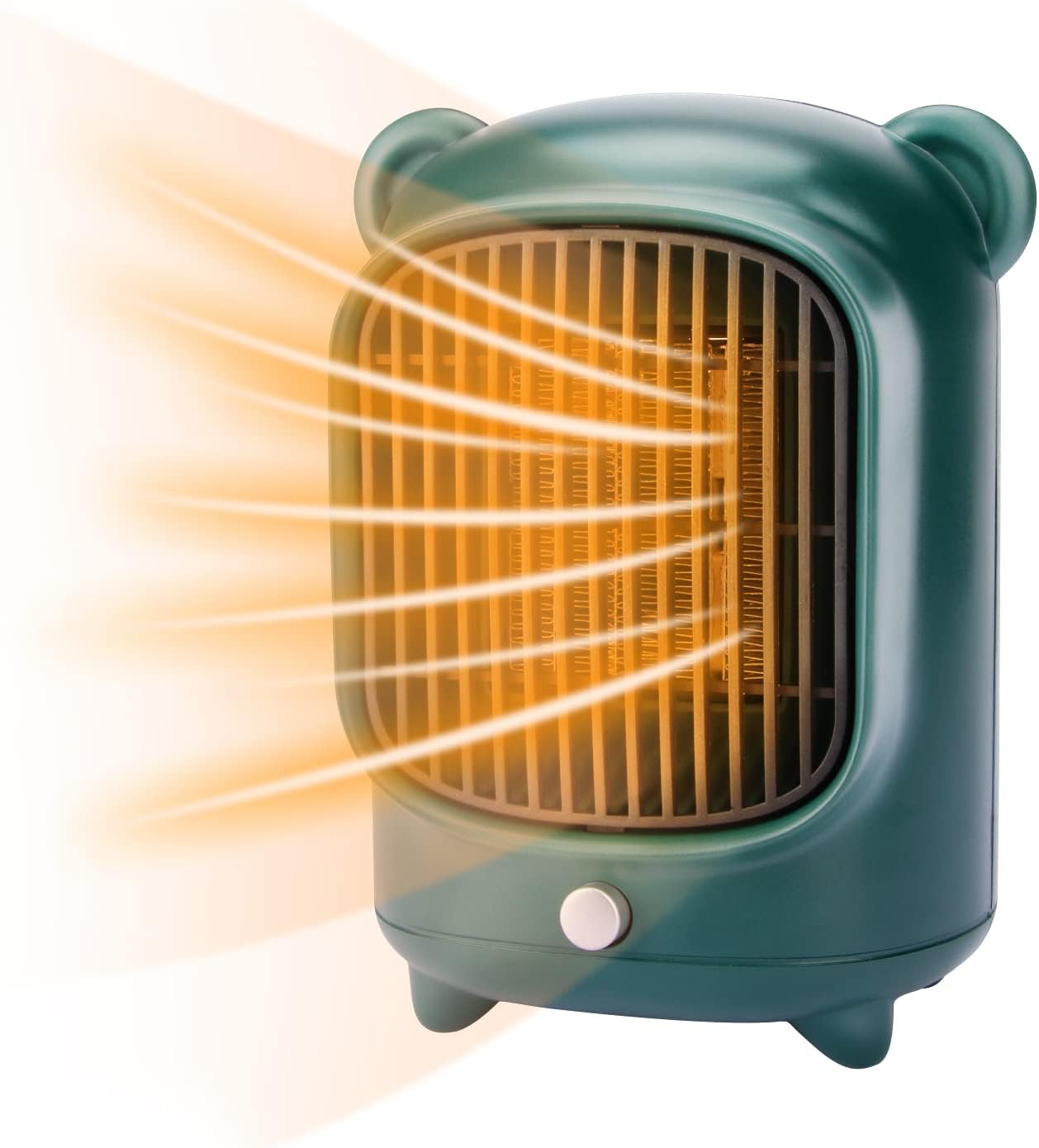 Przenośny elektryczny grzejnik z termowentylatorem o mocy 500 W, miniaturowy ceramiczny grzejnik z termowentylatorem z zabezpieczeniem przed przegrza