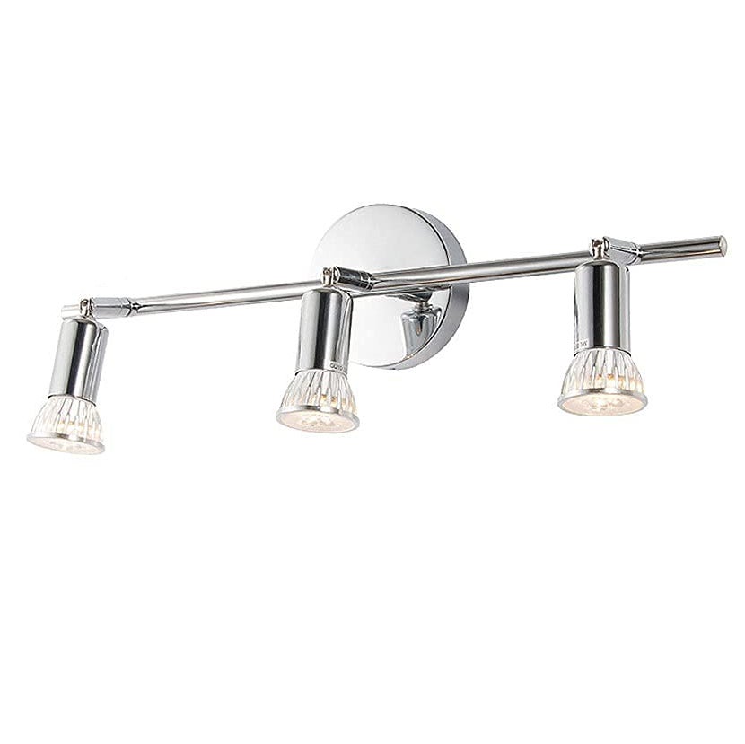 Lampa sufitowa LED, Plafon z 3 żarówkami, Reflektor sufitowy GU10, Reflektor obrotowy o 330°, Reflektor ścienny, Kinkiet