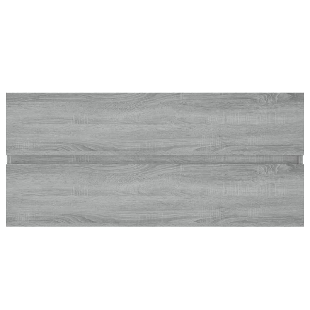 Szafka pod umywalkę, szary dąb sonoma, 100x38,5x45 cm