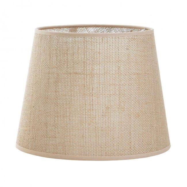 Okrągła aplikacja z juty w kolorze beżowym tuestilo novolux lighting a26e - 004 - HC