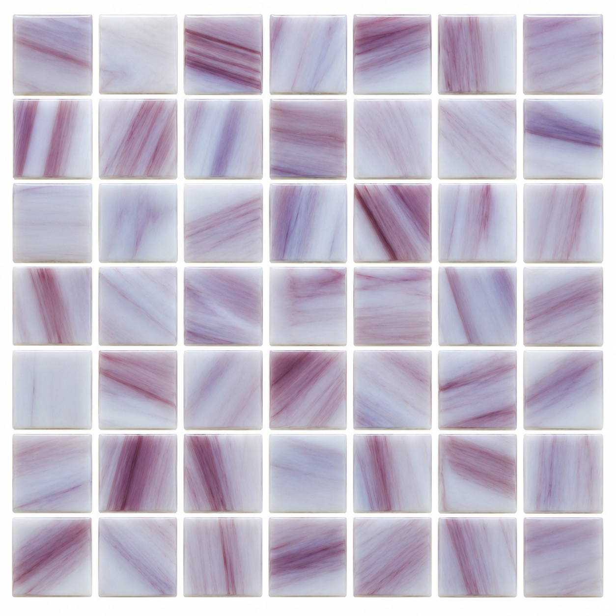 Próbka mozaiki fioletowo-szarej 16 cm x 16 cm