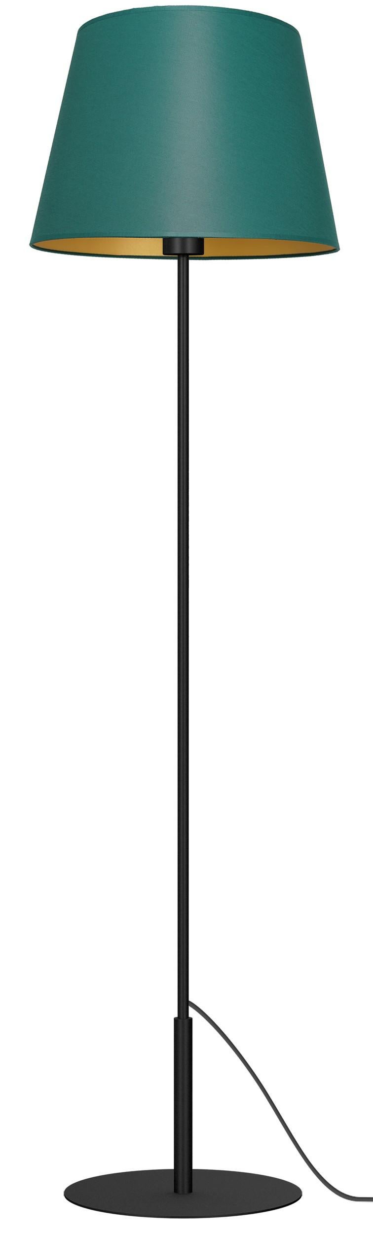 Lampa podłogowa Arden czarno-zielono-złota 1xE27x15W metal wym:154x38x38cm IP20 Luminex