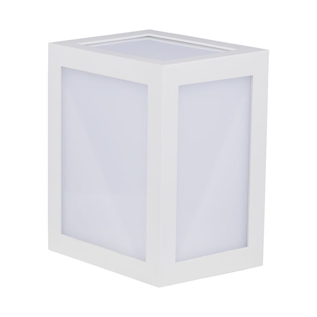 Kinkiet zewnętrzny VT-822-W LED 12W Ciepła biel 1350lm biały wym:16x13x10,8cm IP65 V-TAC