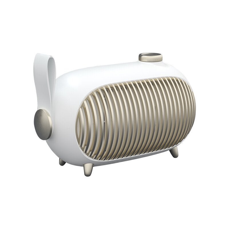 Cichy, biały grzejnik z wentylatorem, 1000 W, ceramiczny grzejnik elektryczny z wentylatorem PTC, 3 tryby grzania, zabezpieczenie przed przewróceniem